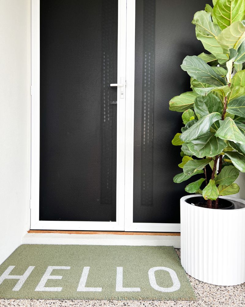 Hello Doormat - Eucalyptus