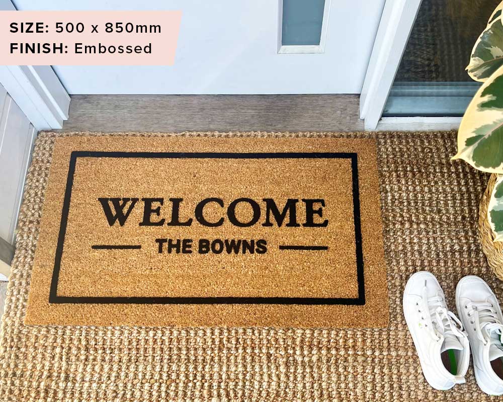 Classic Welcome Custom Doormat