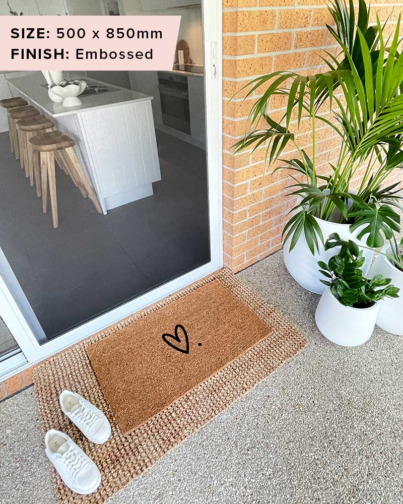 Just Love Doormat Embossed