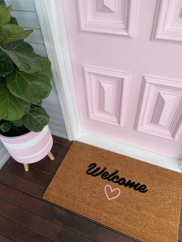 Welcome with Love Doormat Embossed